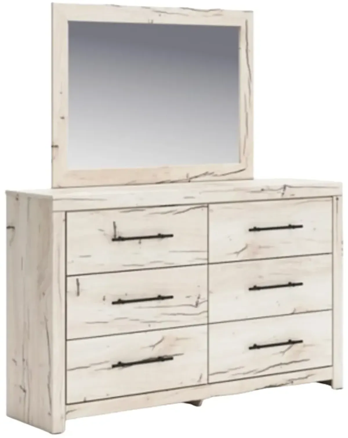 Benchcraft® Lawroy Light Natural Dresser and Mirror