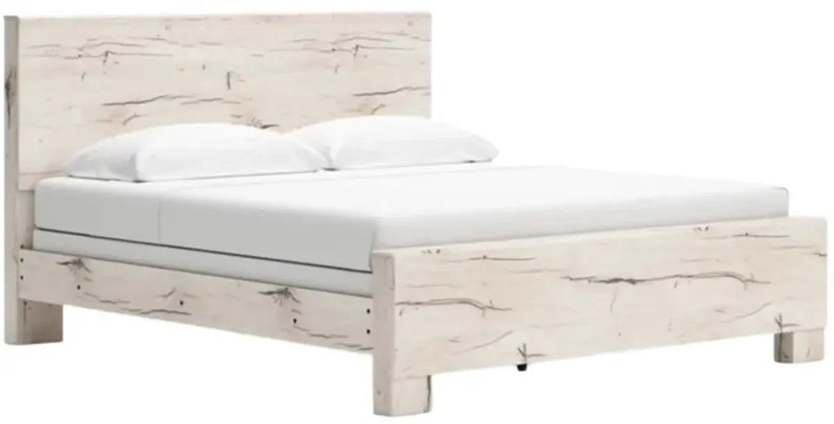 Benchcraft® Lawroy Light Natural King Panel Bed