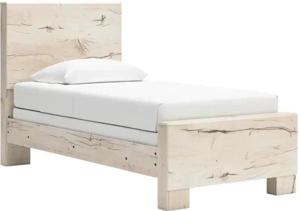 Benchcraft® Lawroy Light Natural Twin Panel Bed