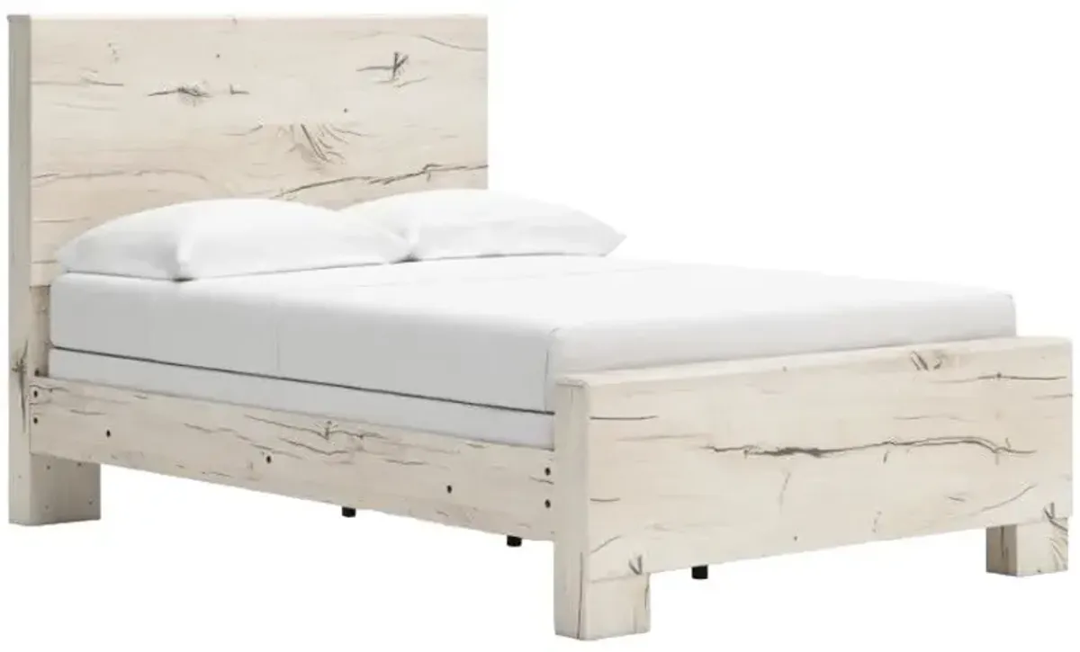 Benchcraft® Lawroy Light Natural Full Youth Panel Bed