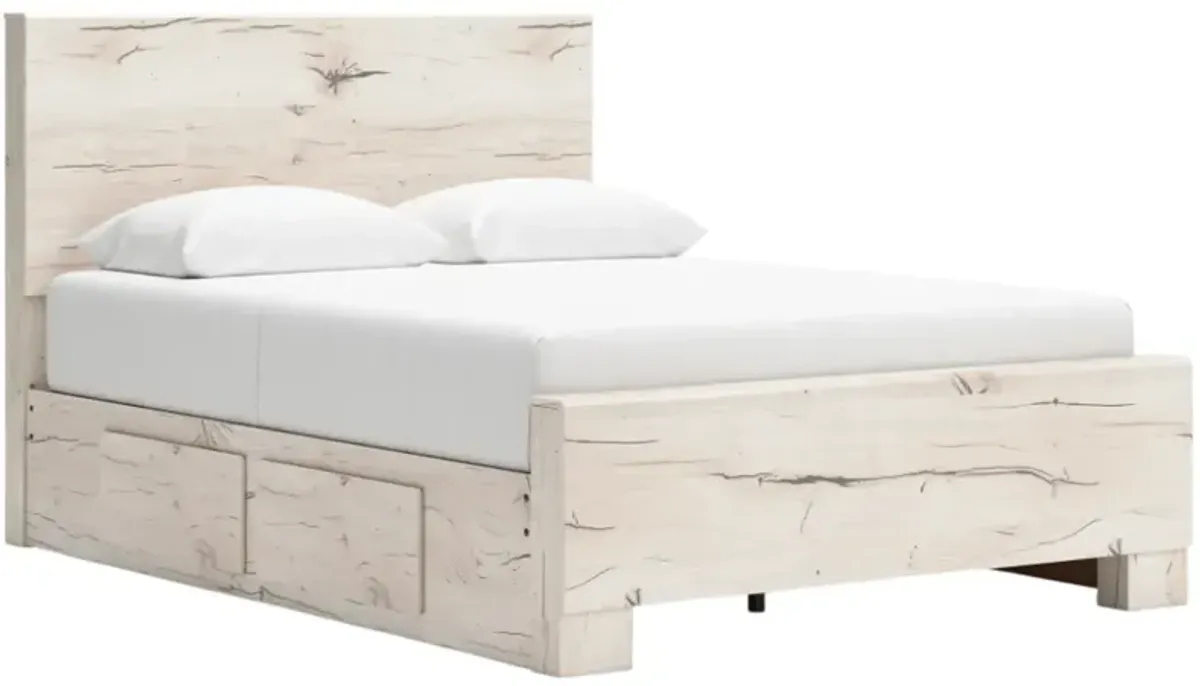 Benchcraft® Lawroy Light Natural Full Panel Storage Bed