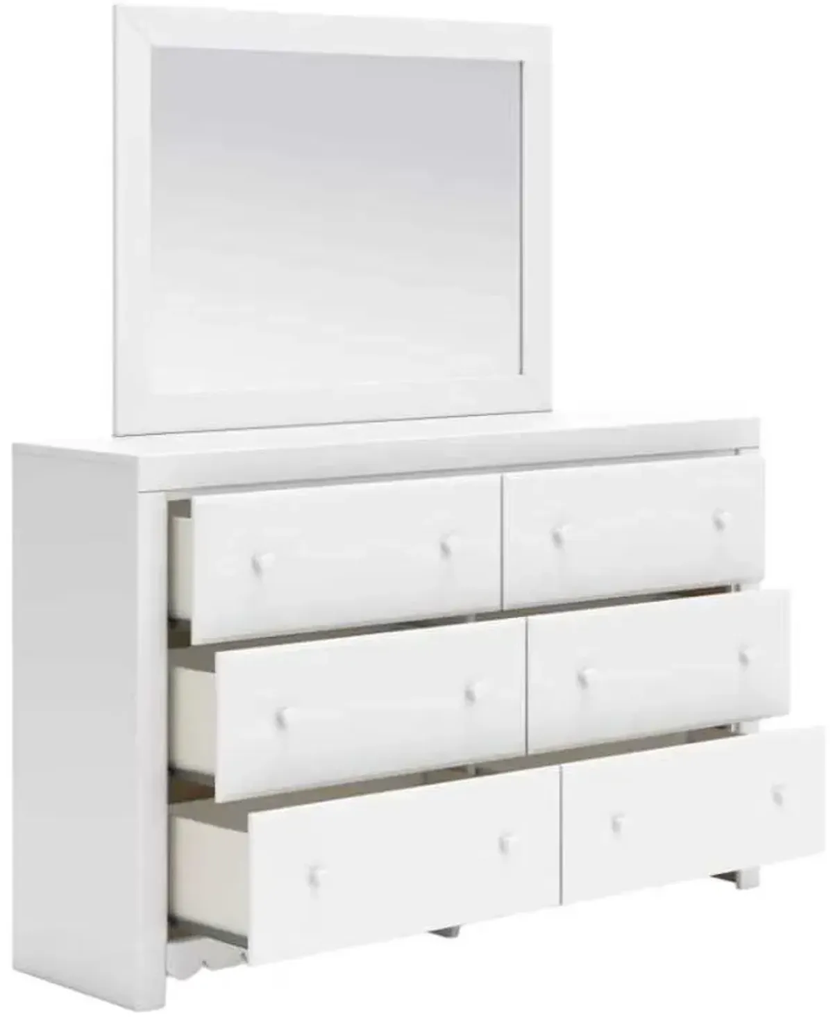 Signature Design by Ashley® Mollviney White Dresser and Mirror
