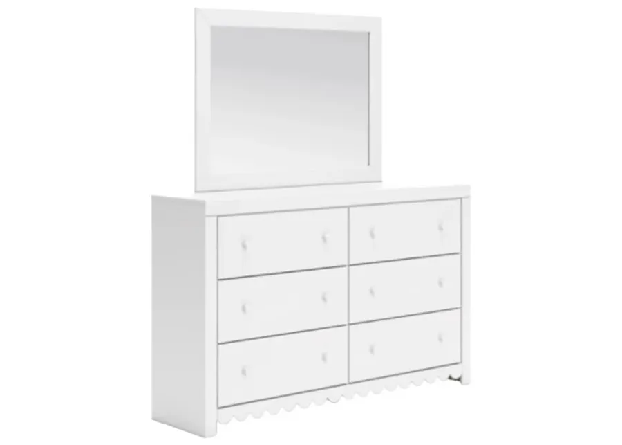 Signature Design by Ashley® Mollviney White Dresser and Mirror