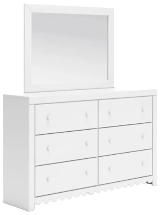 Signature Design by Ashley® Mollviney White Dresser and Mirror