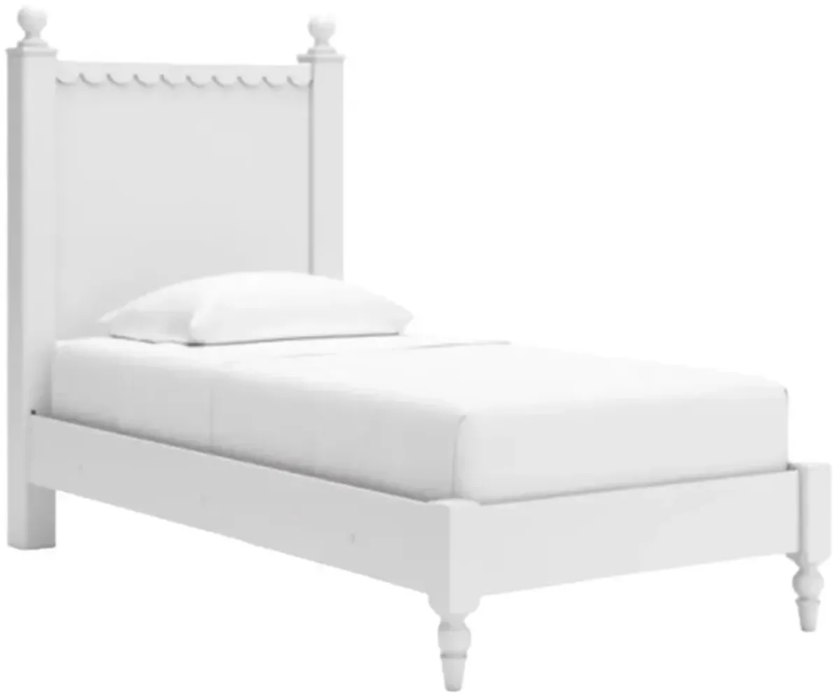 Signature Design by Ashley® Mollviney White Twin Panel Bed