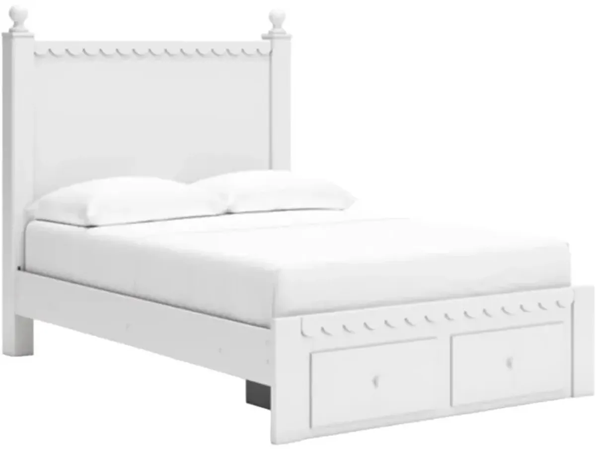 Signature Design by Ashley® Mollviney White Full Panel Storage Bed