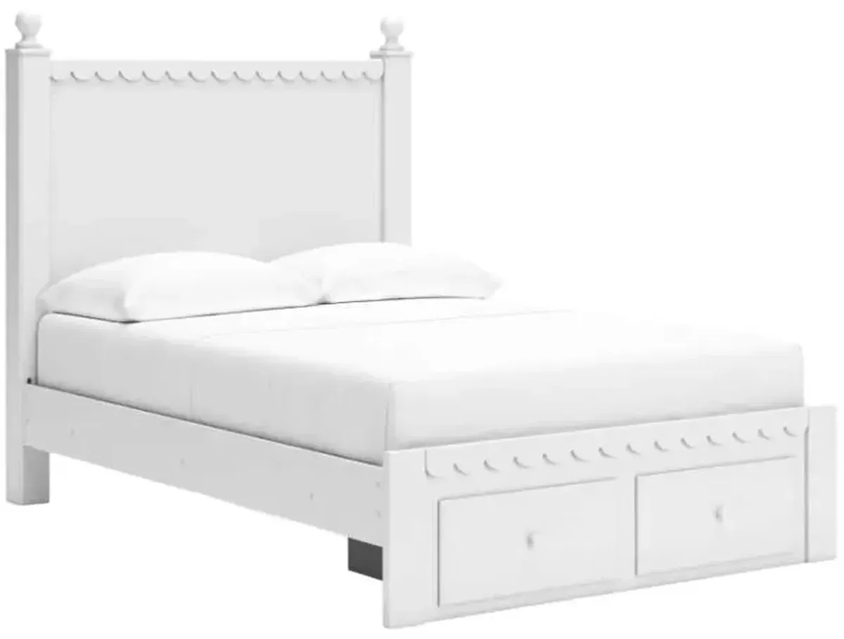 Signature Design by Ashley® Mollviney White Full Panel Storage Bed