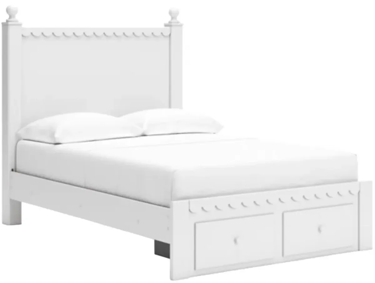 Signature Design by Ashley® Mollviney White Full Panel Storage Bed