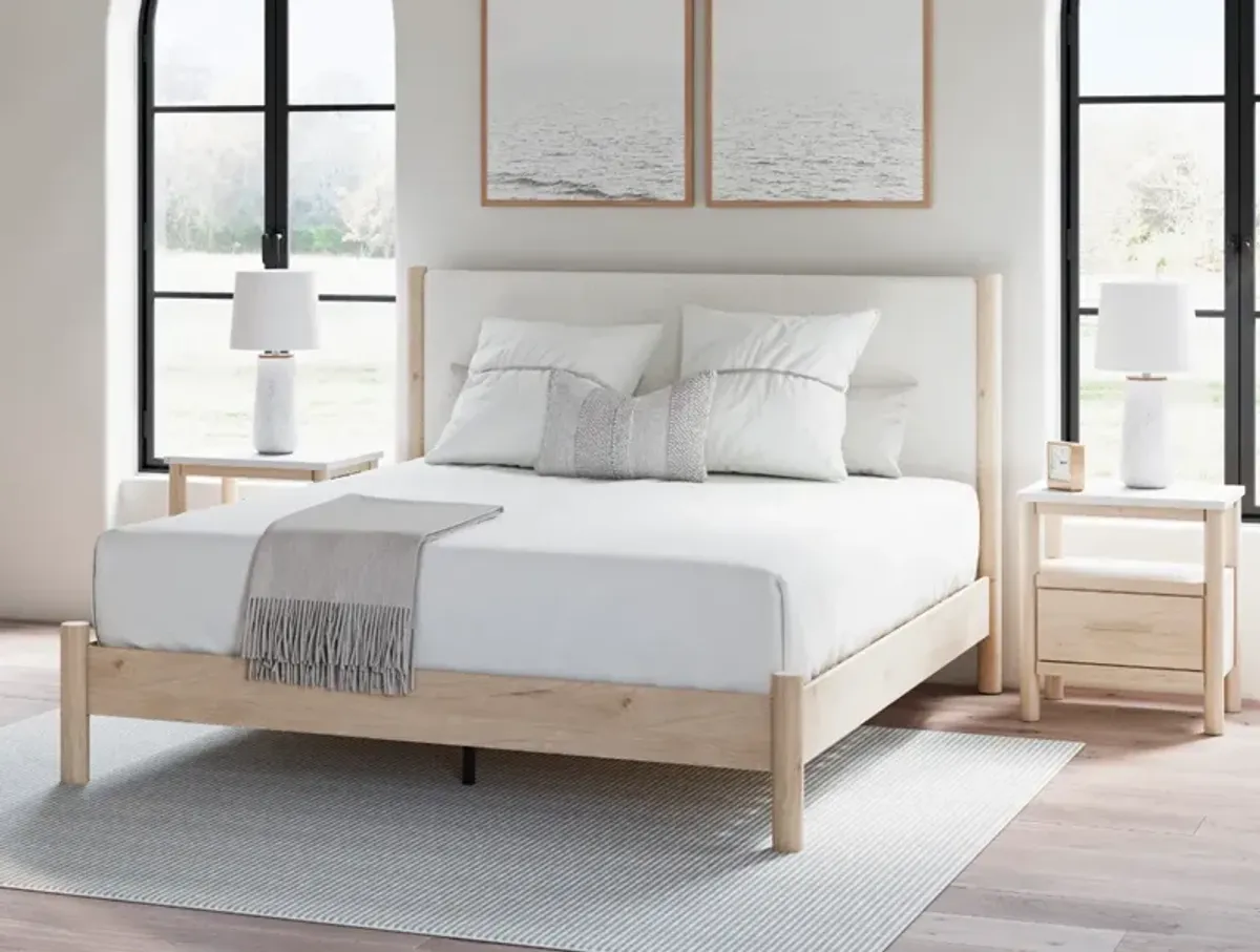 Signature Design by Ashley® Cadmori Two-Tone Queen Upholstered Panel Bed