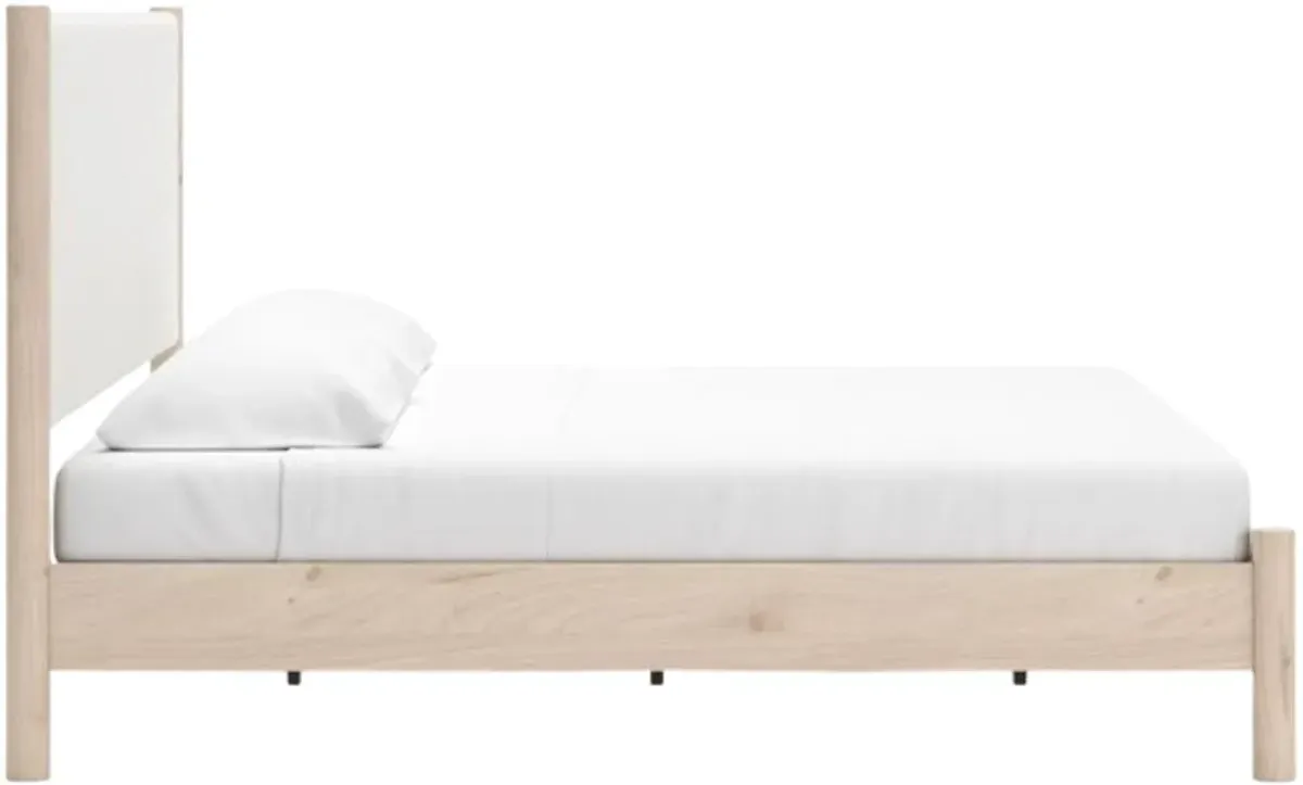 Signature Design by Ashley® Cadmori Two-Tone King Upholstered Panel Bed