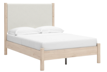 Signature Design by Ashley® Cadmori Two-tone Full Upholstered Panel Bed