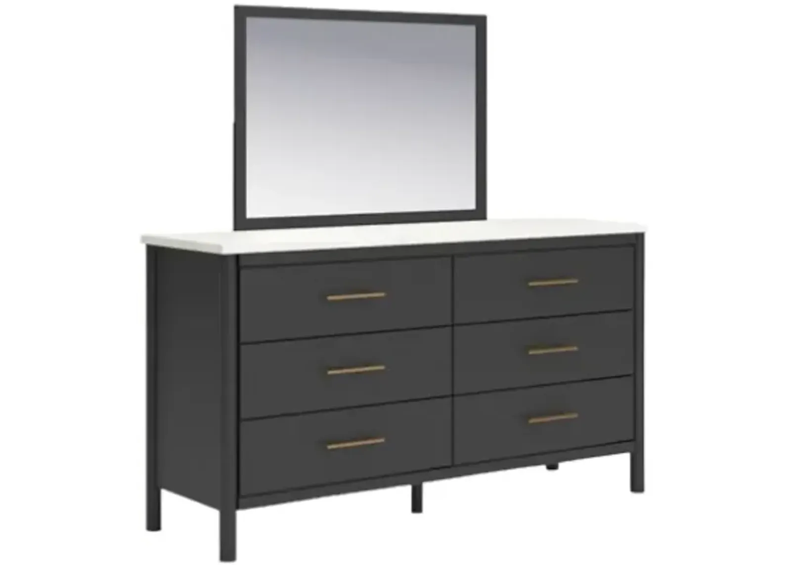 Signature Design by Ashley® Cadmori Black/White Dresser and Mirror