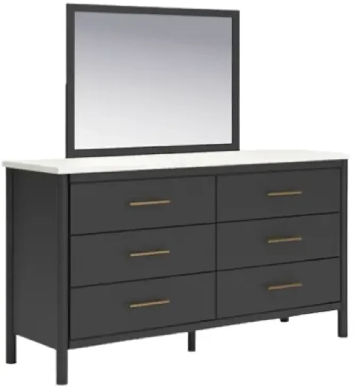 Signature Design by Ashley® Cadmori Black/White Dresser and Mirror