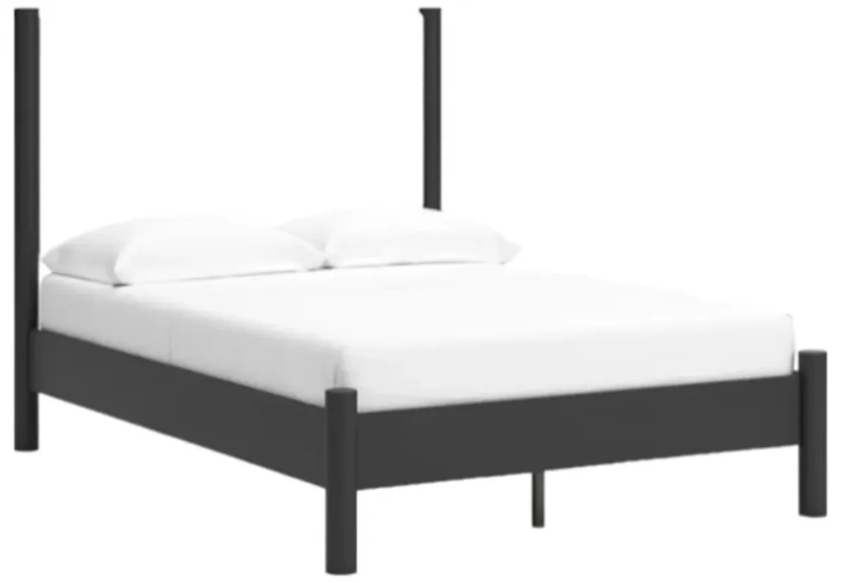 Signature Design by Ashley® Cadmori Black/White Full Upholstered Panel Bed