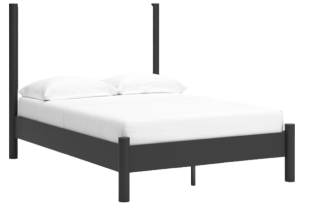 Signature Design by Ashley® Cadmori Black/White Full Upholstered Panel Bed