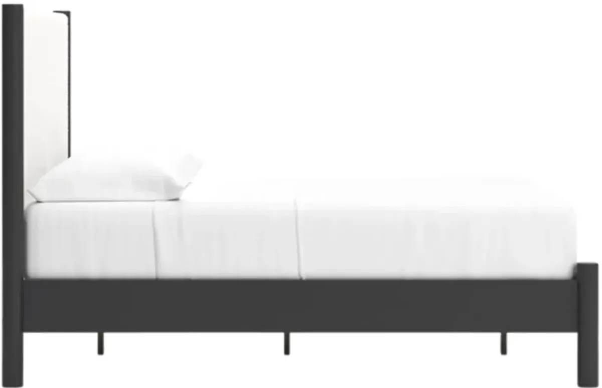 Signature Design by Ashley® Cadmori Black/White King Upholstered Panel Bed