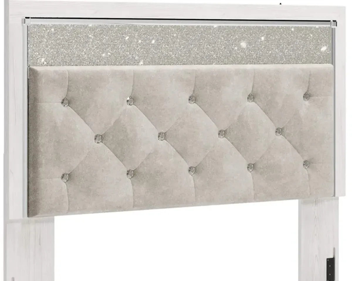 Signature Design by Ashley® Altyra White Queen/Full Upholstered Panel Headboard