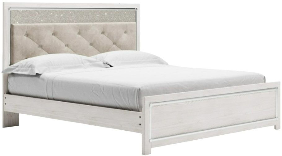 Signature Design by Ashley® Altyra White King Upholstered Panel Bed