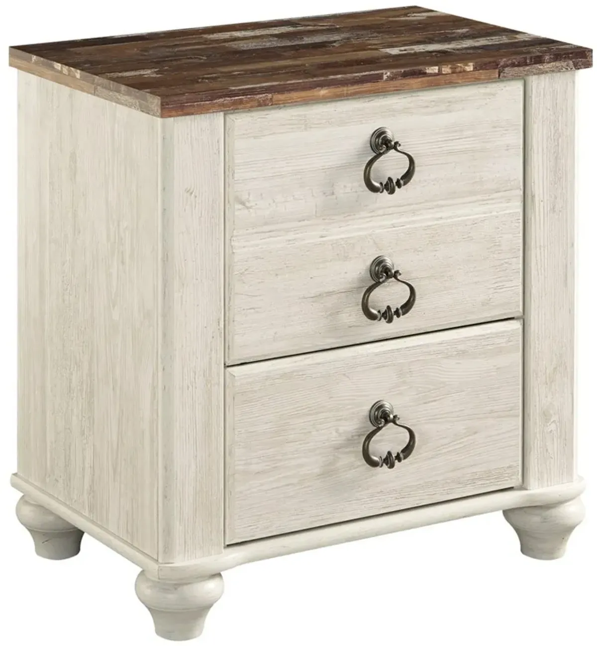 Signature Design by Ashley® Willowton Whitewash Nightstand