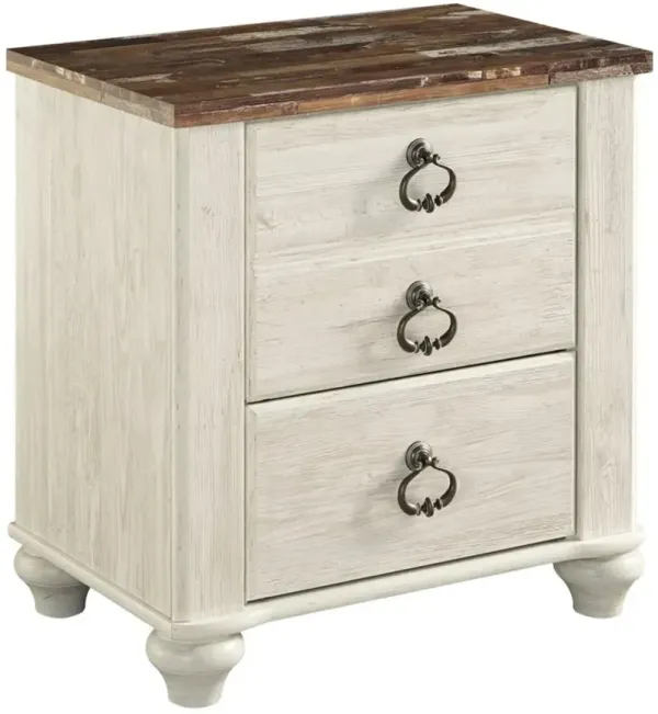 Signature Design by Ashley® Willowton Whitewash Nightstand