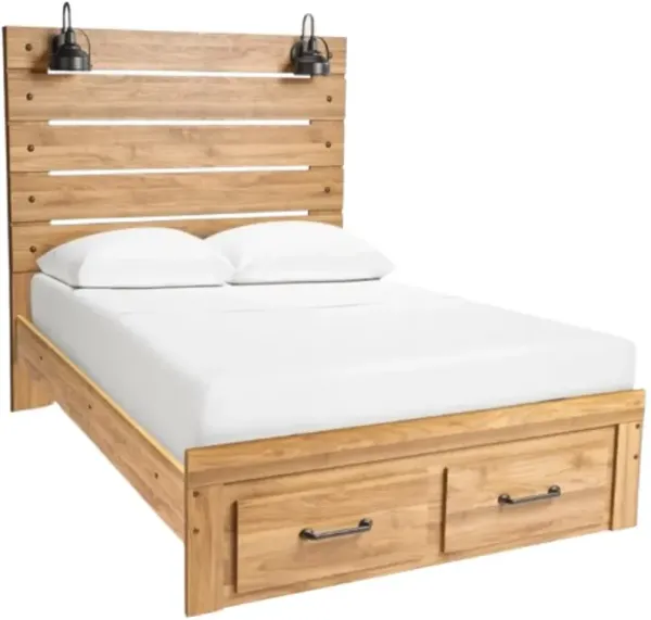 Signature Design by Ashley® Pasklyn Brown Queen Storage Panel Bed