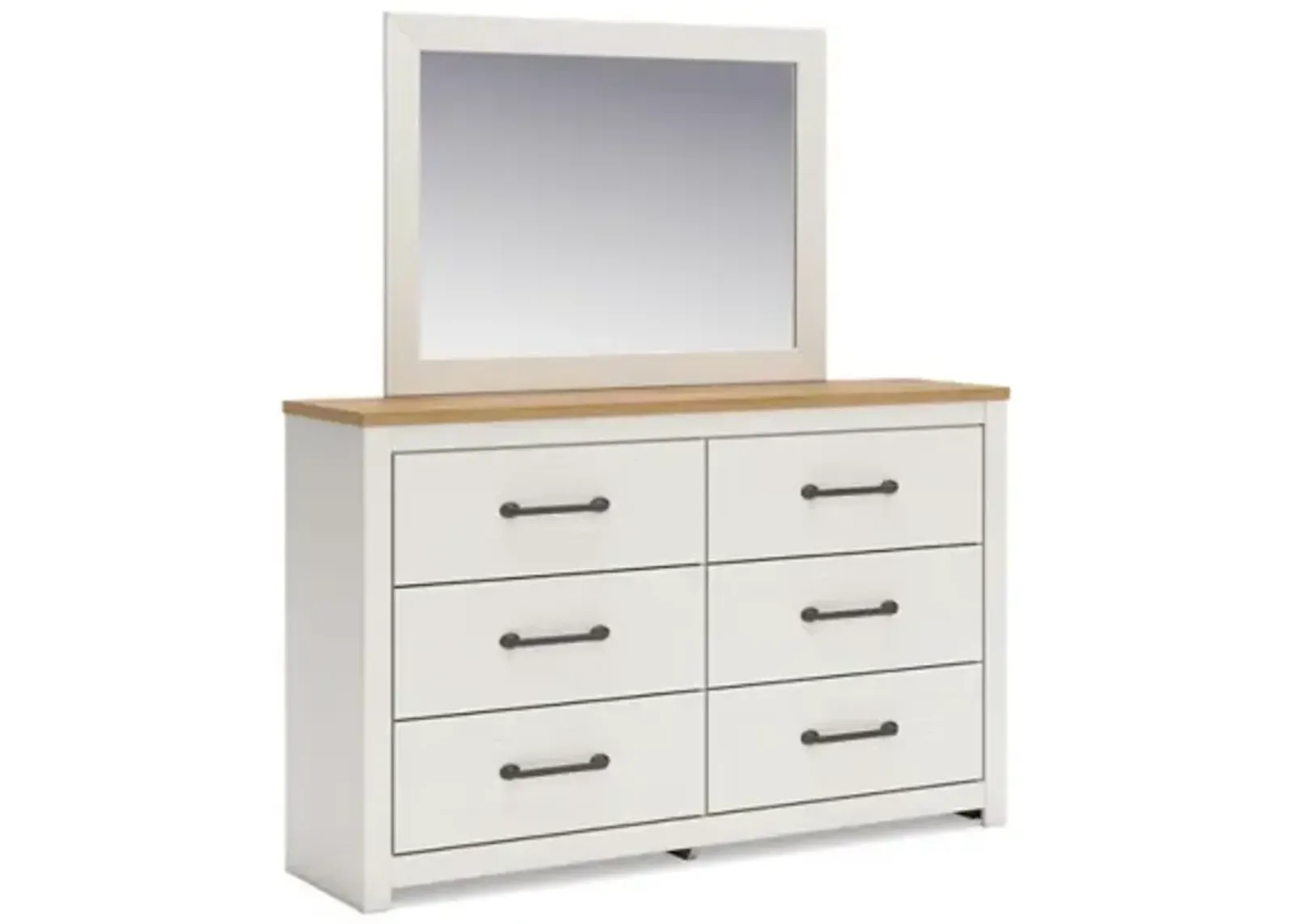 Benchcraft® Linnocreek White Dresser and Mirror