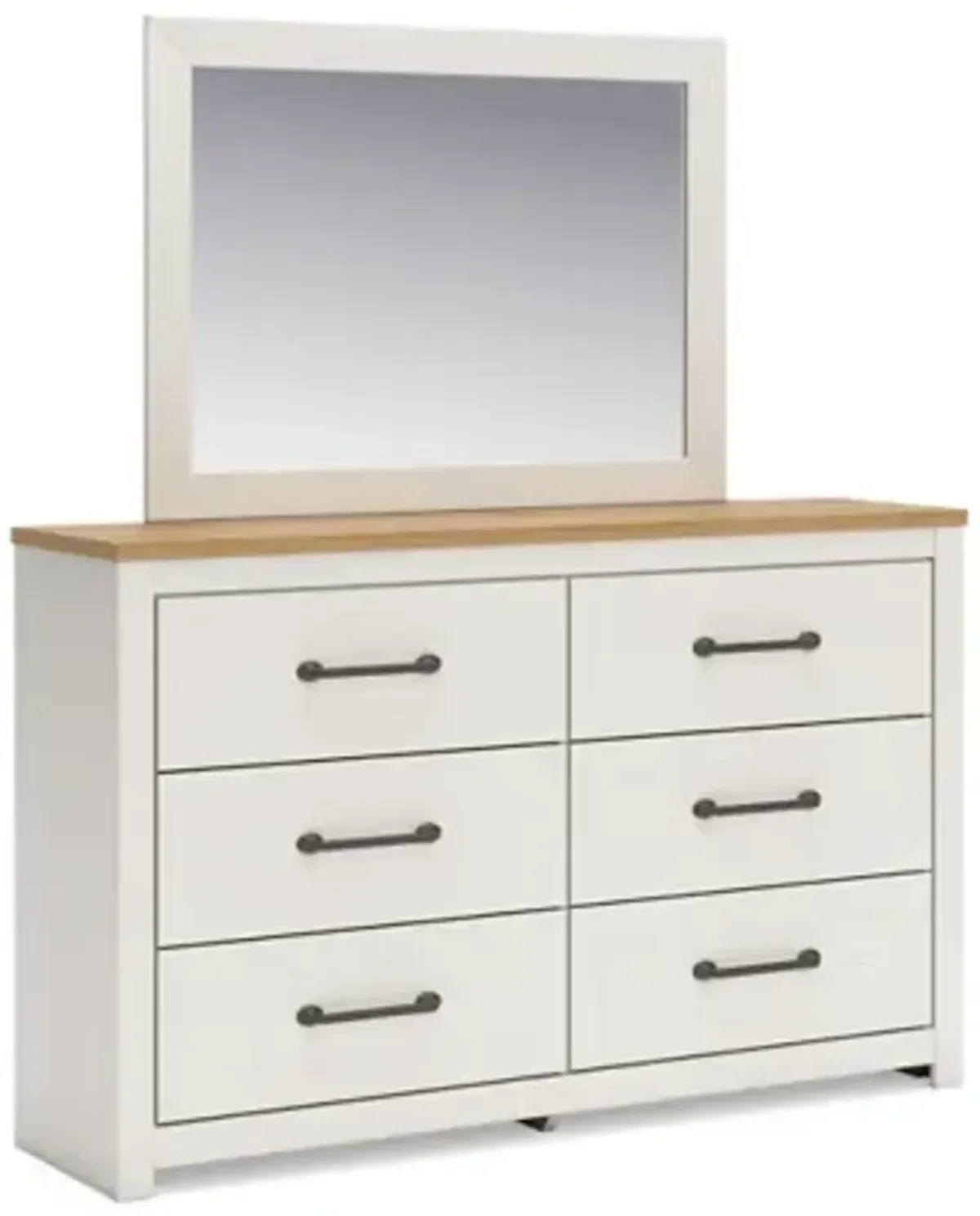 Benchcraft® Linnocreek White Dresser and Mirror