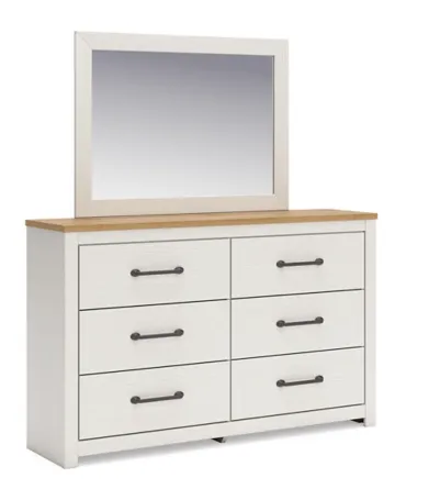 Benchcraft® Linnocreek White Dresser and Mirror