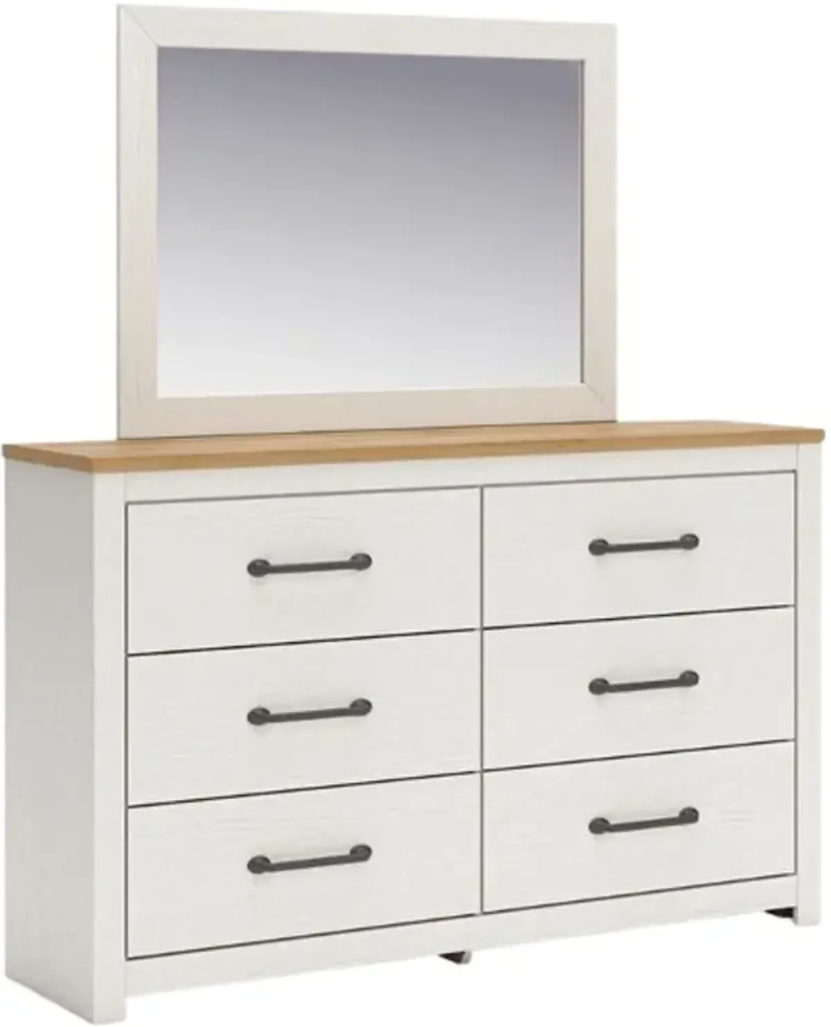 Benchcraft® Linnocreek White Dresser and Mirror