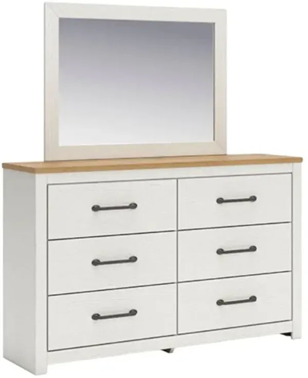 Benchcraft® Linnocreek White Dresser and Mirror