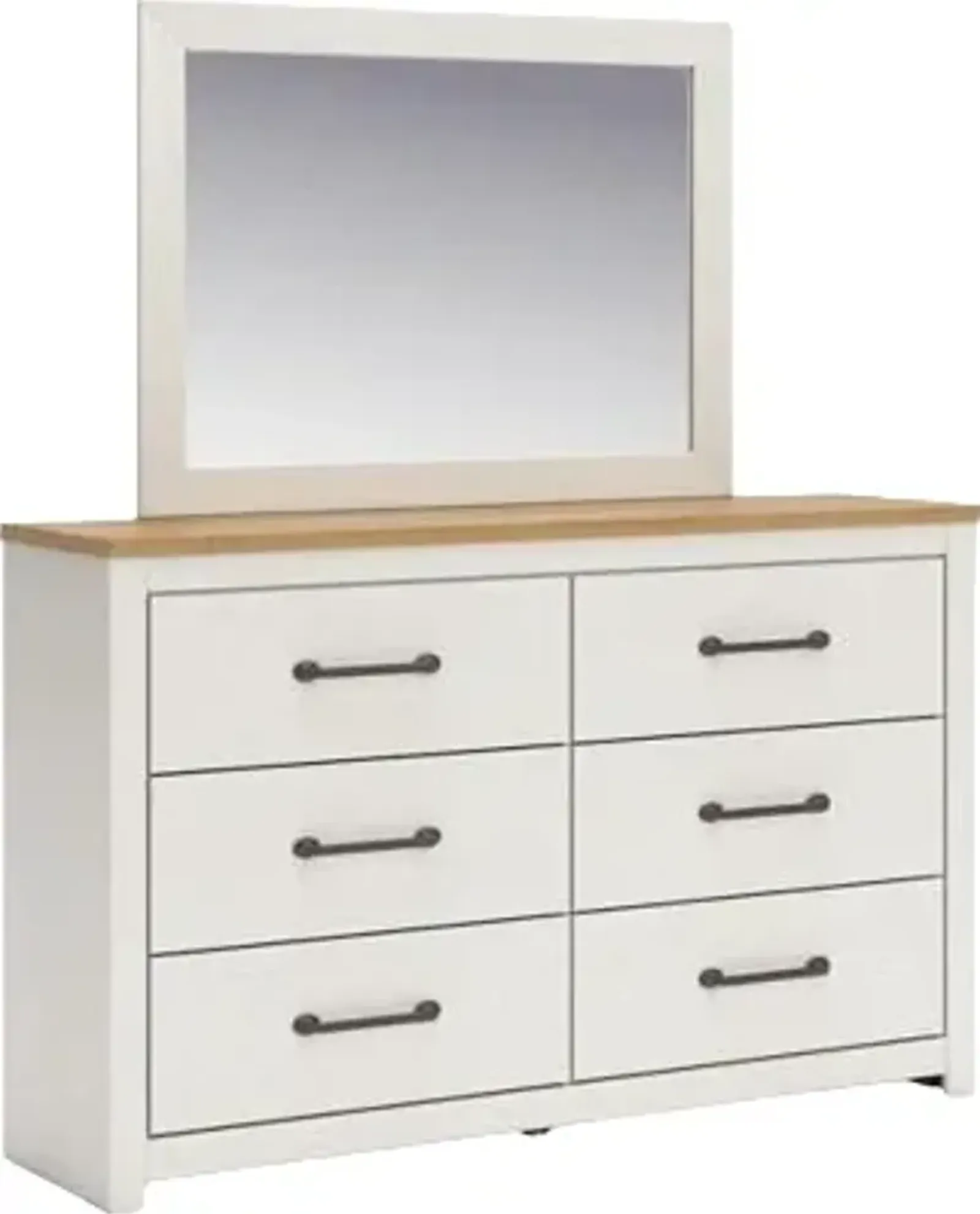 Benchcraft® Linnocreek White Dresser and Mirror