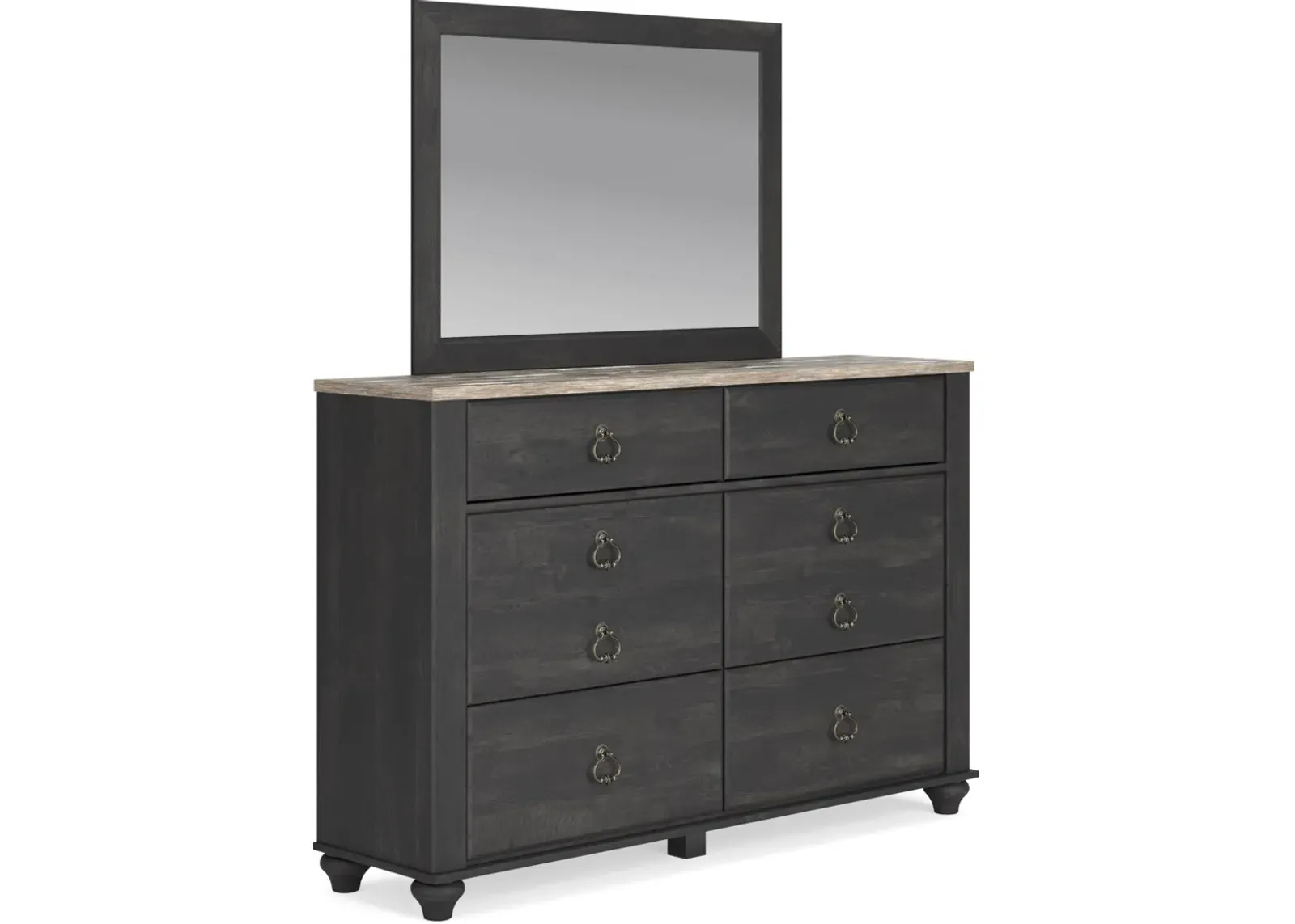 Signature Design by Ashley® Nanforth Two-Tone Dresser and Mirror