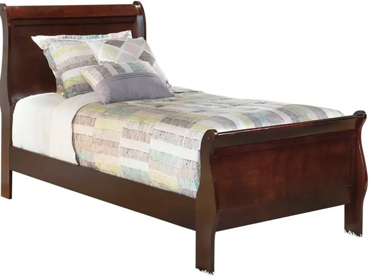 Signature Design by Ashley® Alisdair Dark Brown Twin Sleigh Bed