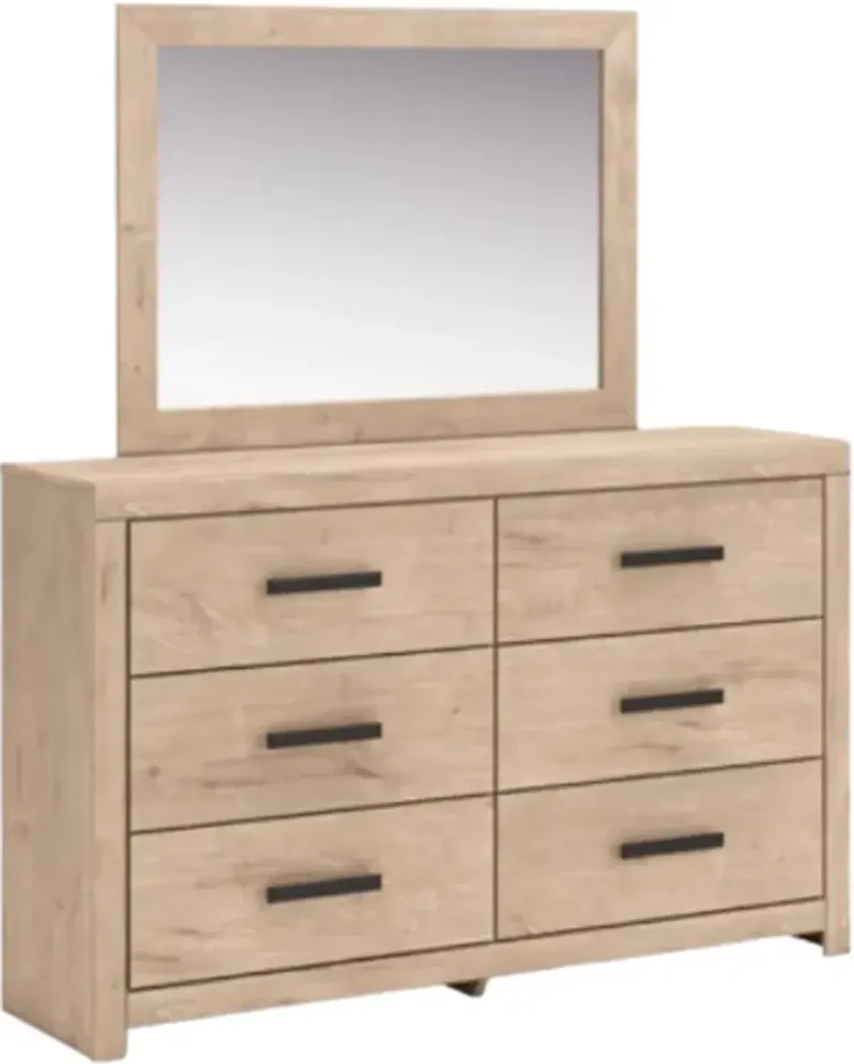 Signature Design by Ashley® Sanginlane Tan Dresser and Mirror