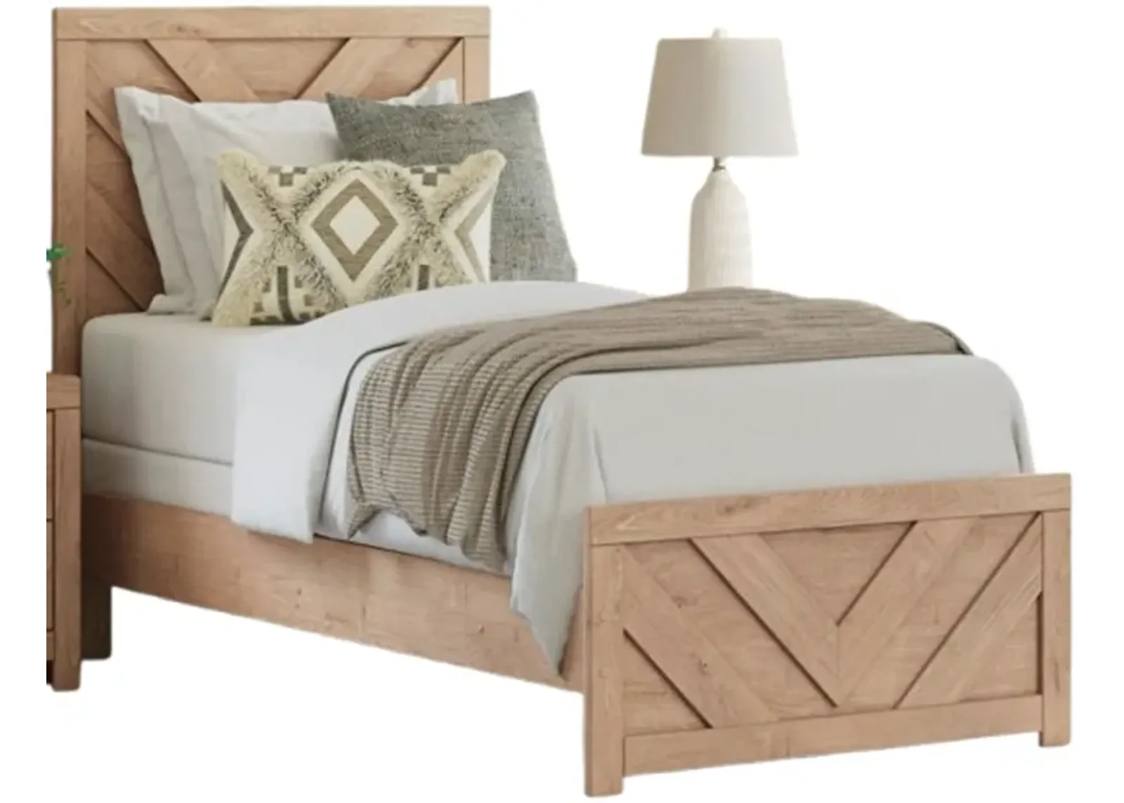 Signature Design by Ashley® Sanginlane Tan Twin Panel Bed