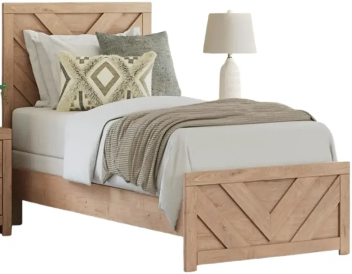 Signature Design by Ashley® Sanginlane Tan Twin Panel Bed