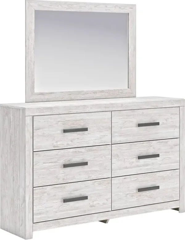 Signature Design by Ashley® Cayboni Whitewash Dresser and Mirror