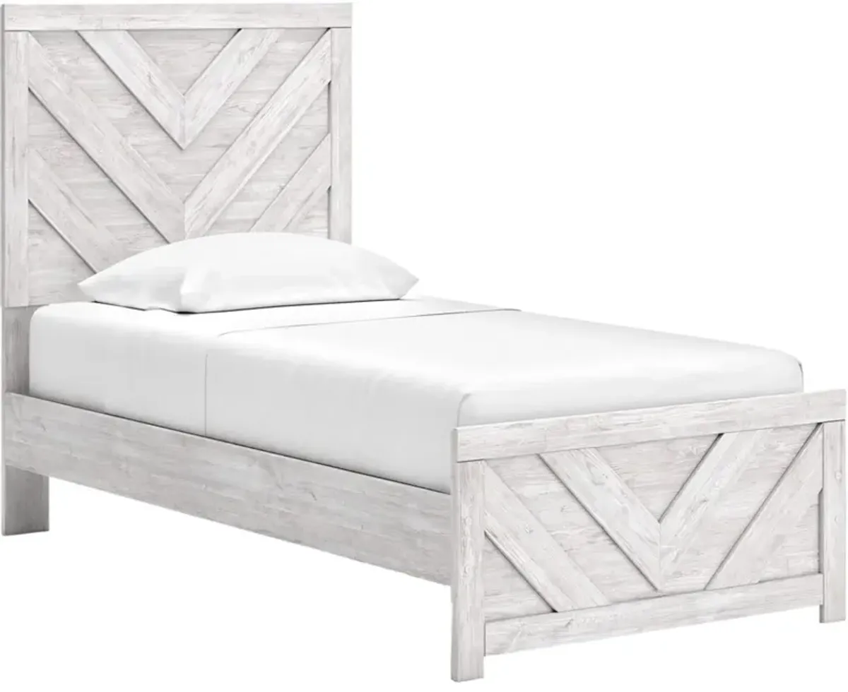 Signature Design by Ashley® Cayboni Whitewash Twin Panel Bed