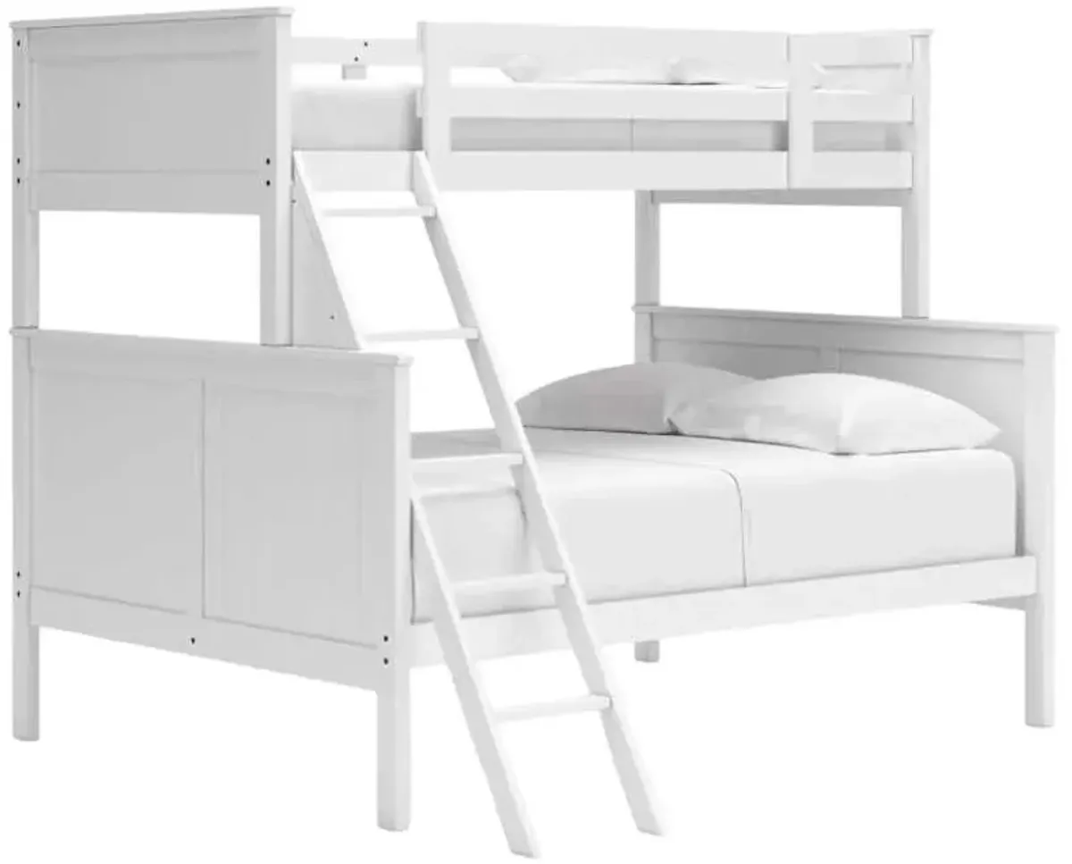 Signature Design by Ashley® Nextonfort White Twin Over Full Bunk Bed