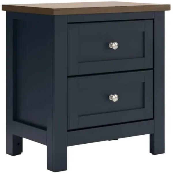 Signature Design by Ashley® Landocken Blue/Brown Nightstand
