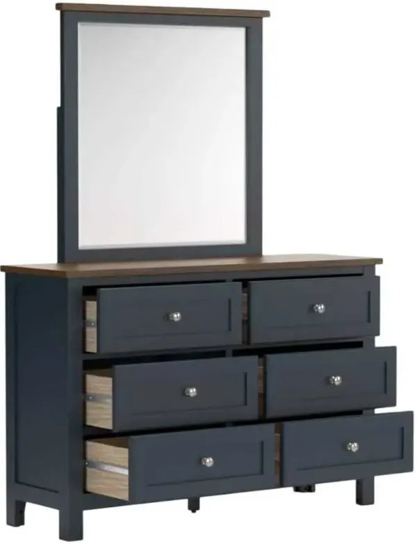 Signature Design by Ashley® Landocken Blue/Brown Dresser and Mirror