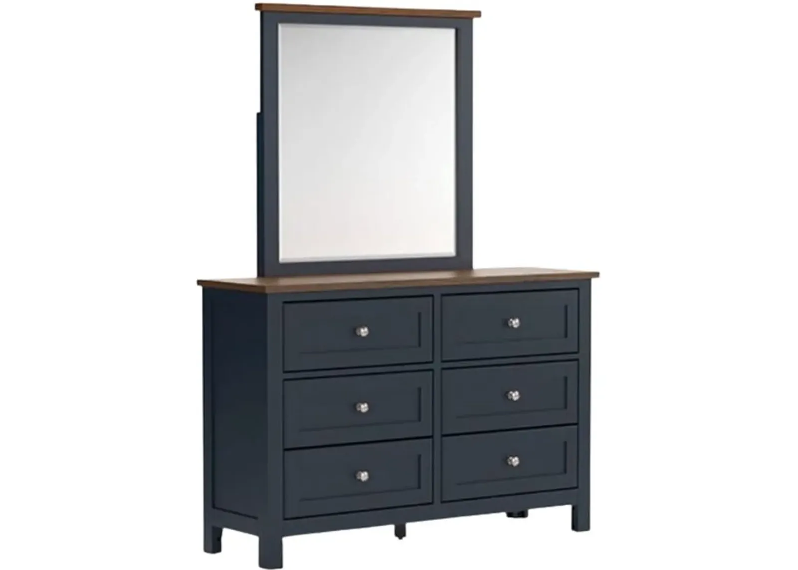 Signature Design by Ashley® Landocken Blue/Brown Dresser and Mirror