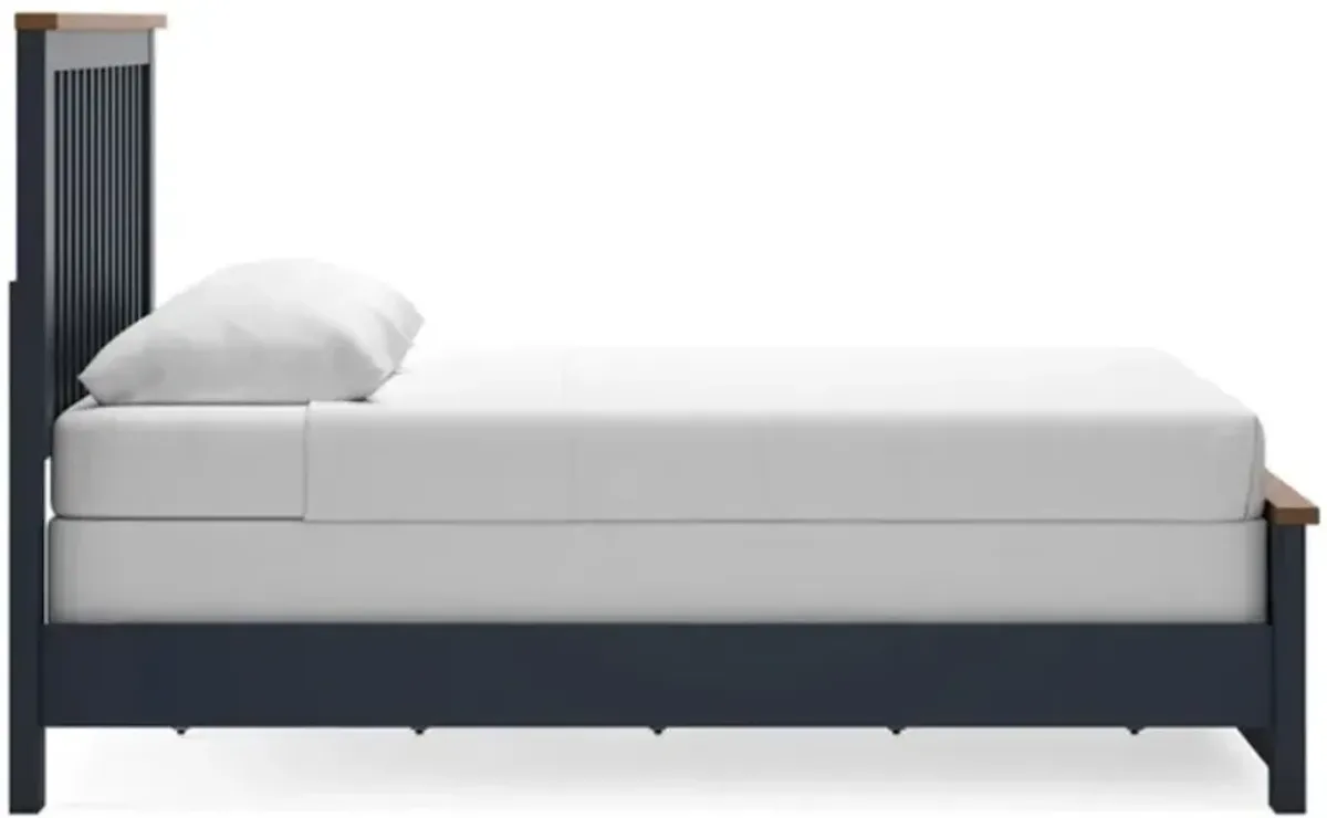 Signature Design by Ashley® Landocken Blue/Brown Queen Panel Bed