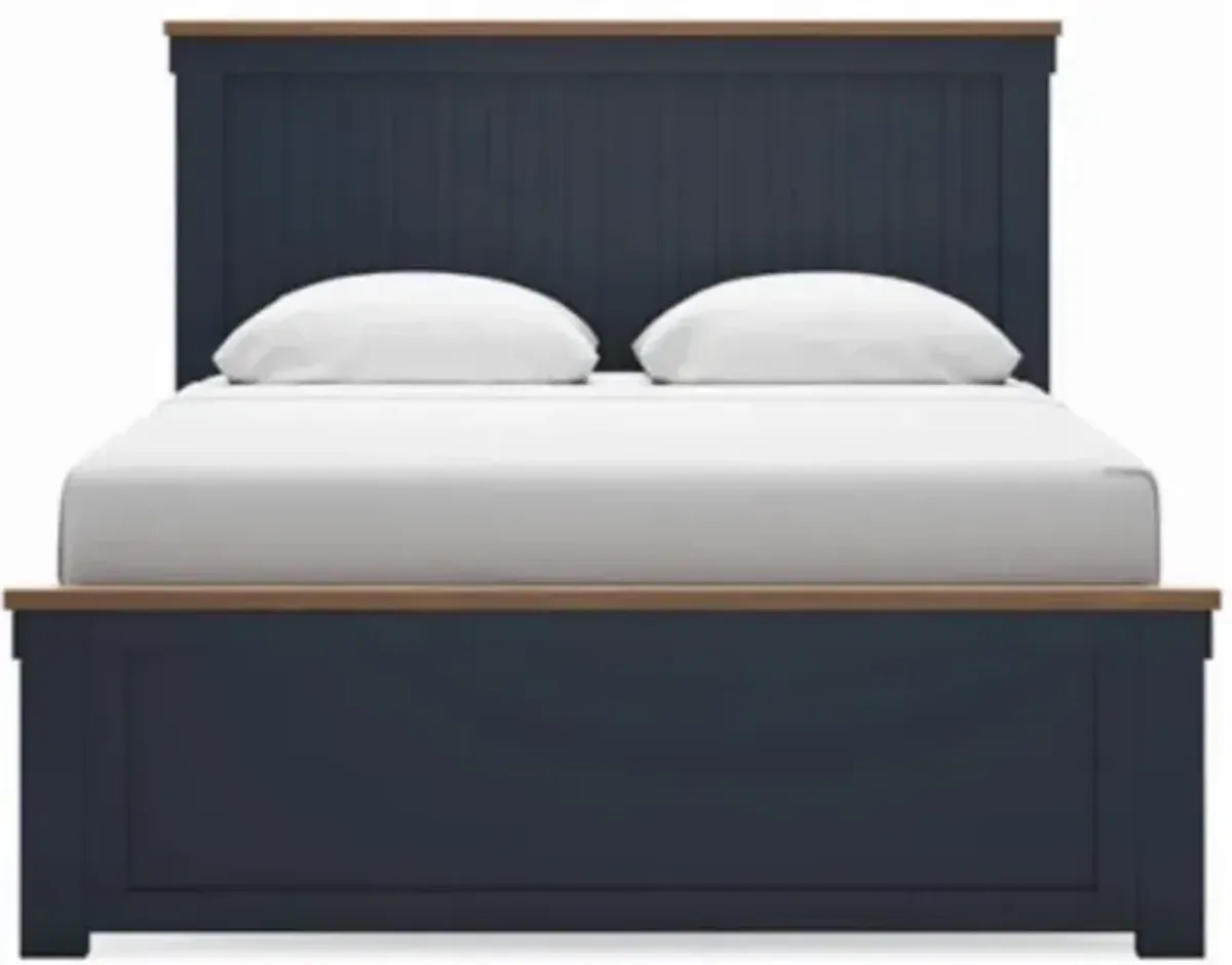 Signature Design by Ashley® Landocken Blue/Brown Queen Panel Bed