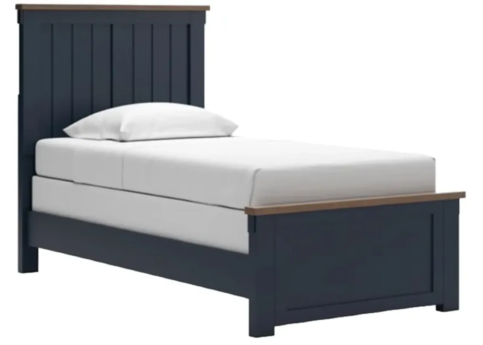 Signature Design by Ashley® Landocken Blue/Brown Twin Panel Bed