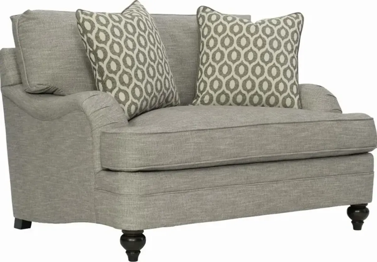 Bernhardt Tarleton Gray Chair and Half