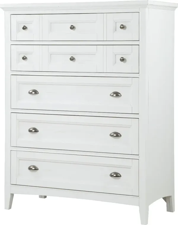 Magnussen Home® Heron Cove Chalk White/Dovetail Grey Drawer Chest