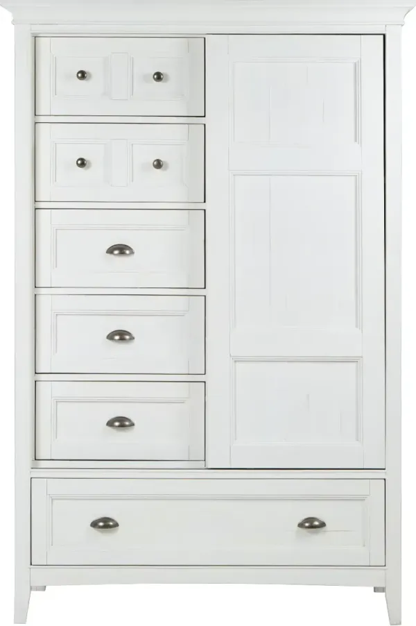 Magnussen Home® Heron Cove Chalk White/Dovetail Grey Door Chest