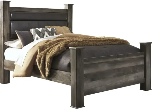 Signature Design by Ashley® Wynnlow Gray King Poster Bed