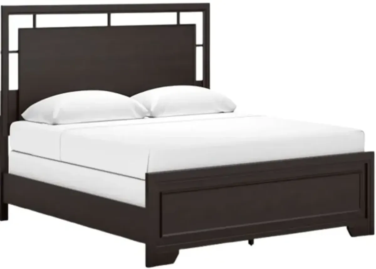 Signature Design by Ashley® Covetown Dark Brown Queen Panel Bed